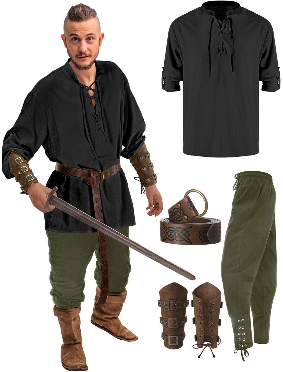 JIUGUVA 4 PIECE MEN COSTUME