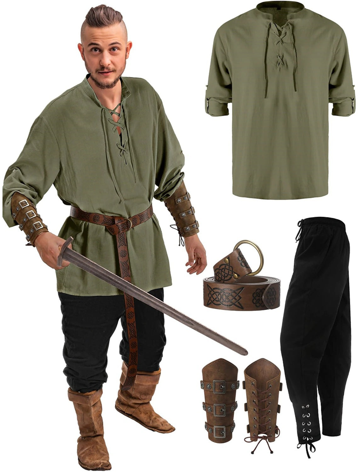 JIUGUVA 4 PIECE MEN COSTUME