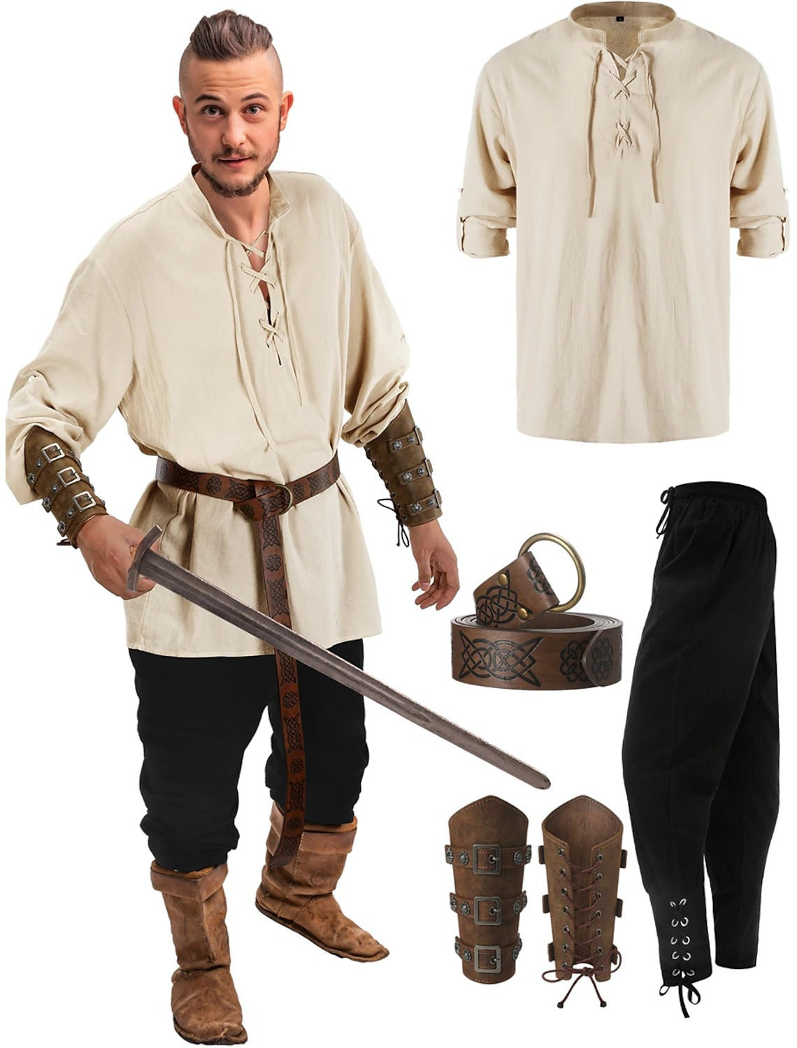 JIUGUVA 4 PIECE MEN COSTUME